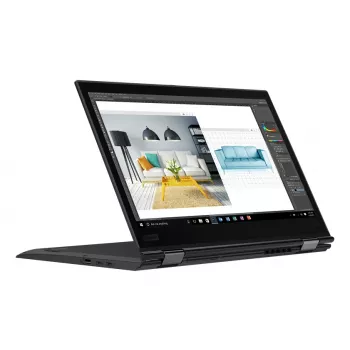 T1A Lenovo ThinkPad X1 Yoga (3 kartos) Atnaujintas Intel® Core™ i7 i7-8650U Hibridas (2-in-1) 35,6 cm (14 col.) Liečiamas ekranas Full HD 16 GB LPDDR3-SDRAM 512 GB SSD Wi-Fi 6 (802.11ax) Windows 11 Pro Vokiška juoda