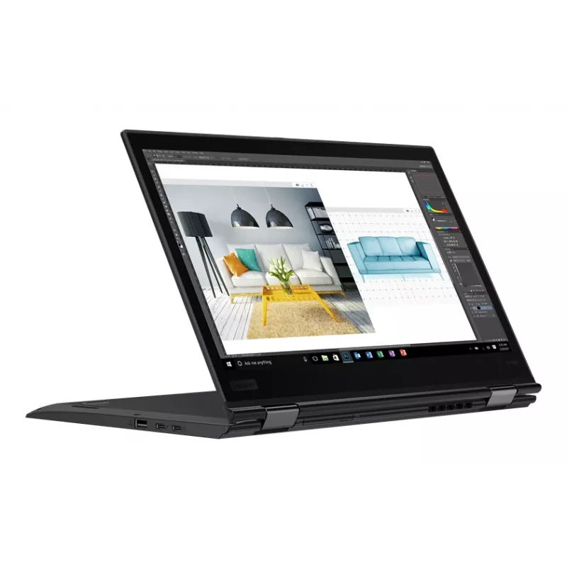 T1A Lenovo ThinkPad X1 Yoga (3 kartos) Atnaujintas Intel® Core™ i7 i7-8650U Hibridas (2-in-1) 35,6 cm (14 col.) Liečiamas ekranas Full HD 16 GB LPDDR3-SDRAM 512 GB SSD Wi-Fi 6 (802.11ax) Windows 11 Pro Vokiška juoda