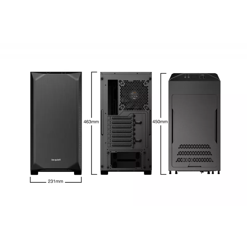 be quiet! Pure Base 500 Window Black korpusas