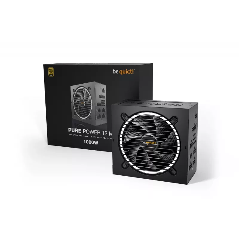 be quiet Pure Power 12 M maitinimo blokas 1000 W 20+4 pin ATX ATX Juodas
