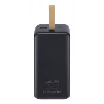 Power bank Rivacase VA1084 Li-Pol 40000 mAh, Quick Charge 3.0, 2× USB-C + 1× USB-A, juoda