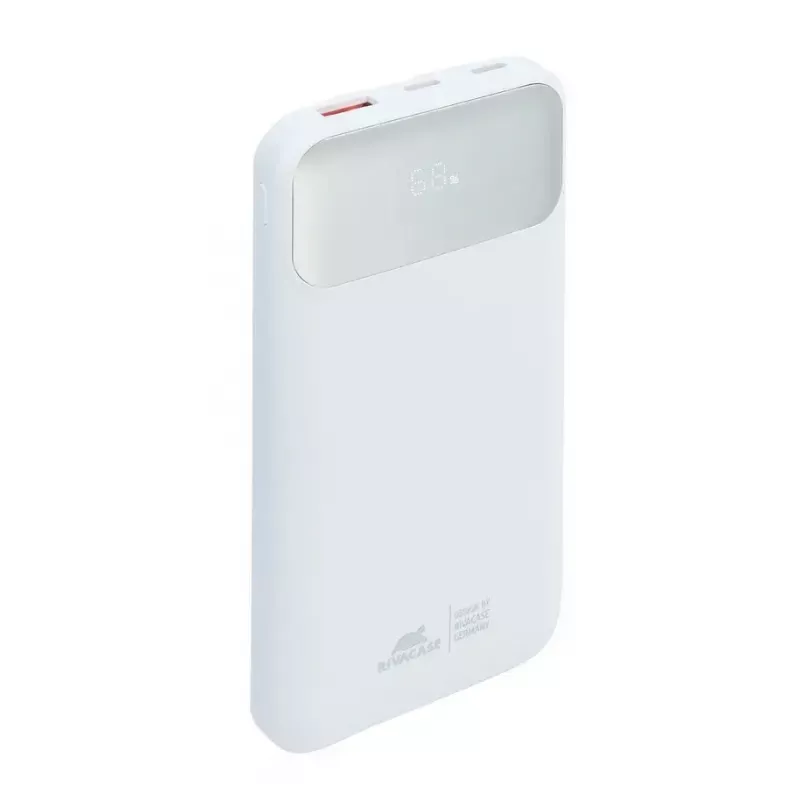 Nešiojamas powerbankas Rivacase VA2211WH — 10000 mAh, PD 3.0, QC 3.0, 1x USB-A + 2x USB-C, 22,5 W išėjimo galia