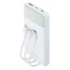 Nešiojamas powerbankas Rivacase VA2211WH — 10000 mAh, PD 3.0, QC 3.0, 1x USB-A + 2x USB-C, 22,5 W išėjimo galia