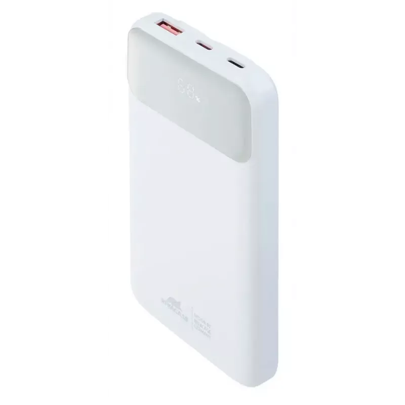 Nešiojamas powerbankas Rivacase VA2211WH — 10000 mAh, PD 3.0, QC 3.0, 1x USB-A + 2x USB-C, 22,5 W išėjimo galia
