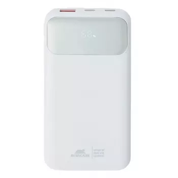 Nešiojamas powerbankas Rivacase VA2211WH — 10000 mAh, PD 3.0, QC 3.0, 1x USB-A + 2x USB-C, 22,5 W išėjimo galia