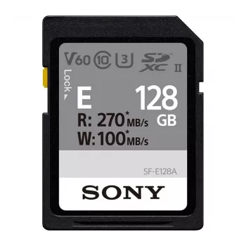 Sony 128GB SDXC UHS-II U3 V60 (SFE128A.AE) atminties kortelė, 300 MB/s skaitymas