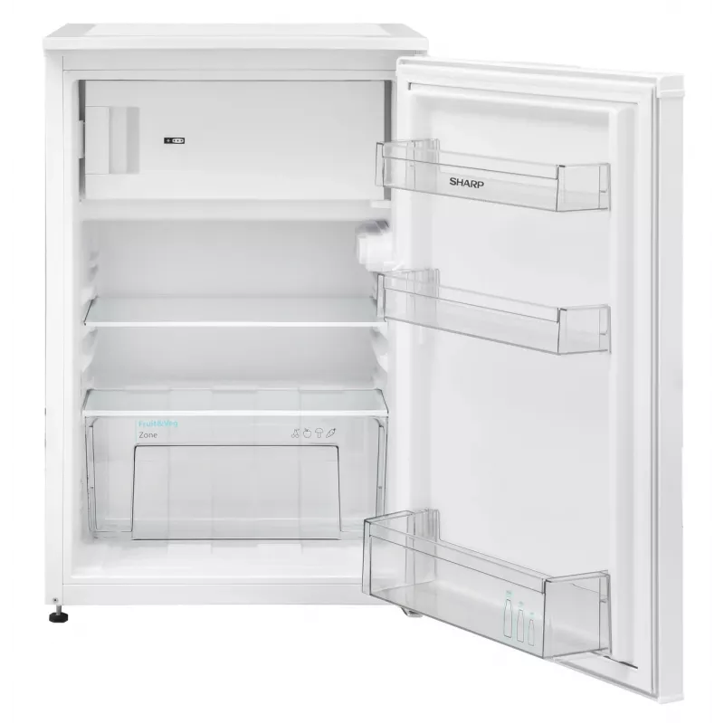 Sharp SJ-UD121T2W-EU kombinuotas šaldytuvas su šaldikliu, laisvai pastatomas, 121 L, baltas