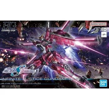 Plastikinis modelis Bandai HGCE 1/144 Infinite Justice Gundam Type II — 1/144 mastelis