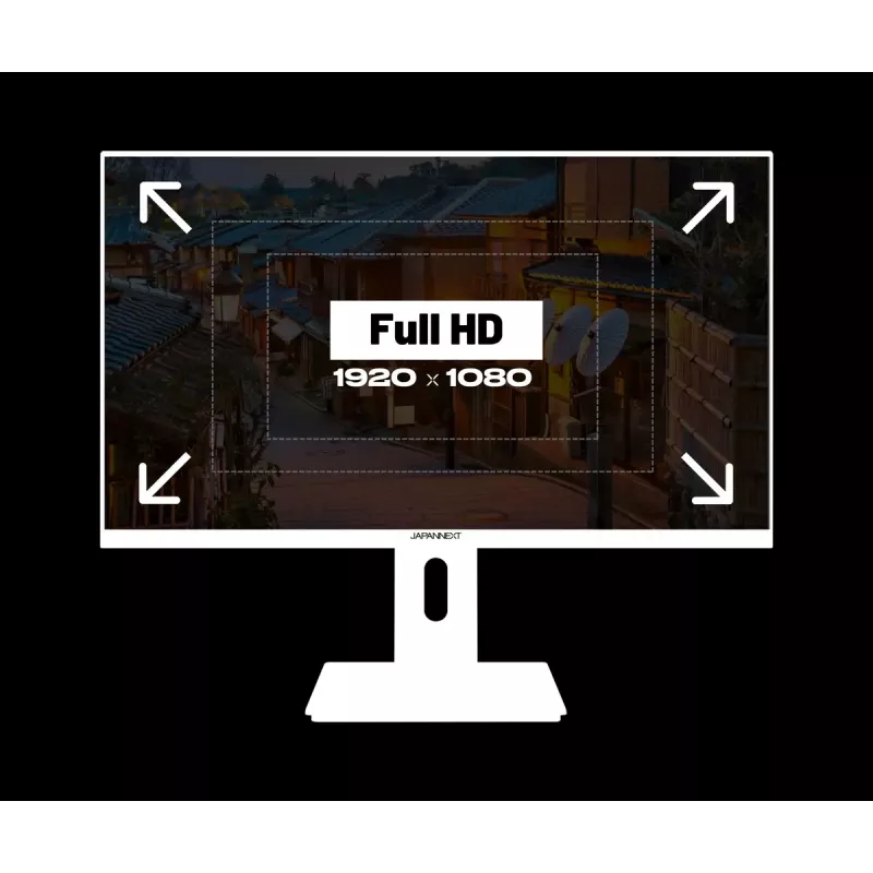 Monitorius JAPANNEXT JN-I238FHD120F-HSP-W 60,5 cm (23,8 colio) Full HD LCD baltas