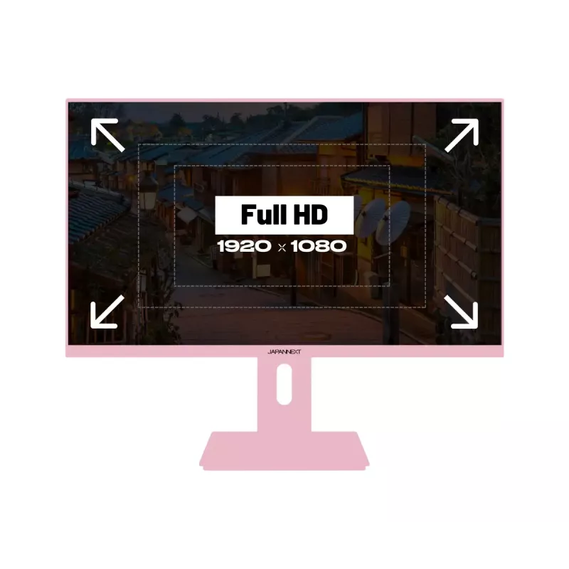 Monitorius JAPANNEXT JN-I238FHD120F-HSP-PK 60,5 cm (23,8 colio) 1920 x 1080 pikselių Full HD LCD Rožinis