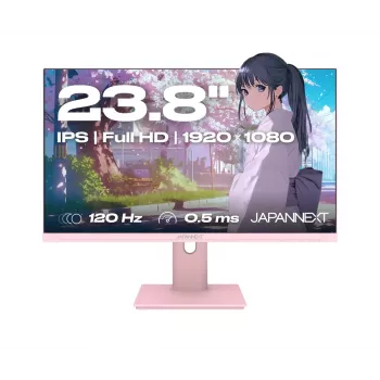 Monitorius JAPANNEXT JN-I238FHD120F-HSP-PK 60,5 cm (23,8 colio) 1920 x 1080 pikselių Full HD LCD Rožinis