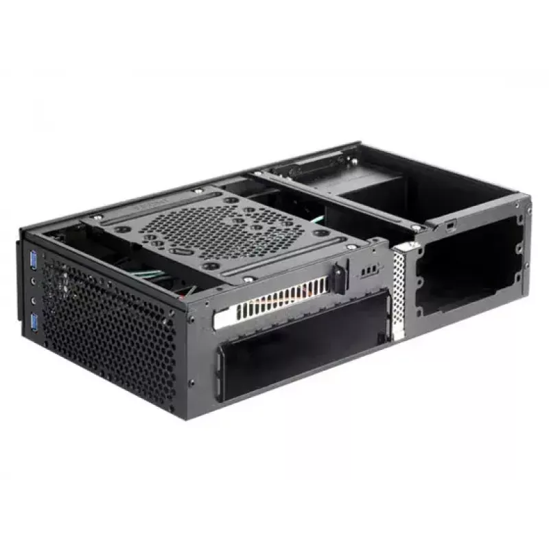 PC korpusas SilverStone SST-ML06B Mini-ITX juodas
