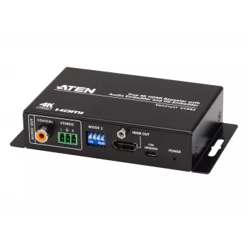 ATEN VC882-AT-G True 4K HDMI kartotuvas su garso įterpimo ir ištraukimo funkcija