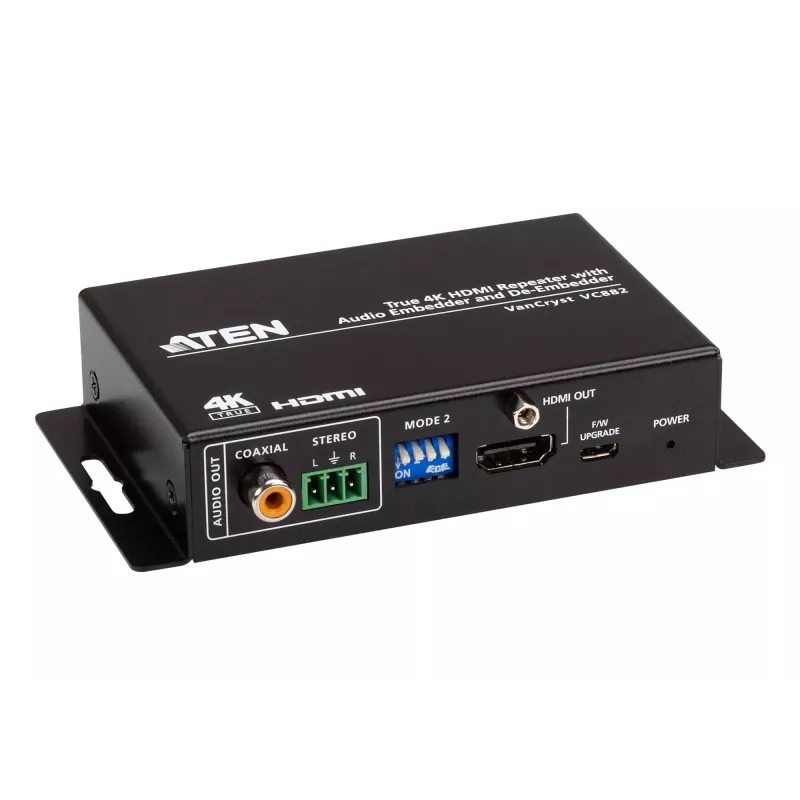 ATEN VC882-AT-G True 4K HDMI kartotuvas su garso įterpimo ir ištraukimo funkcija