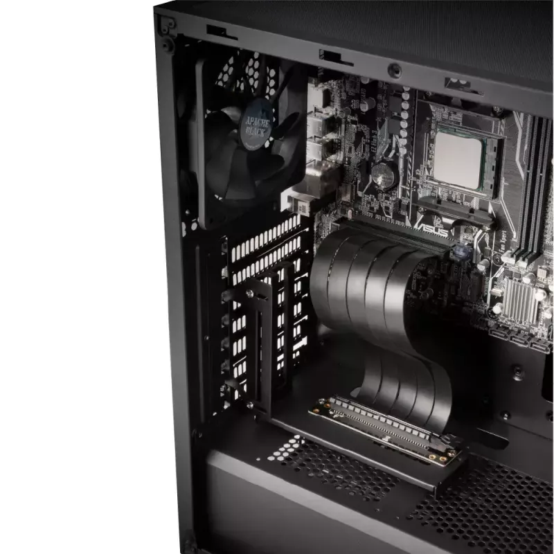 Vertikalus GPU laikiklis Akasa RISER BLACK PRO