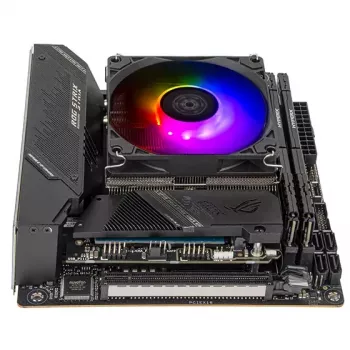Aušintuvas Silverstone Hydrogon H90 ARGB 9,2 cm juodas 500-2600 RPM