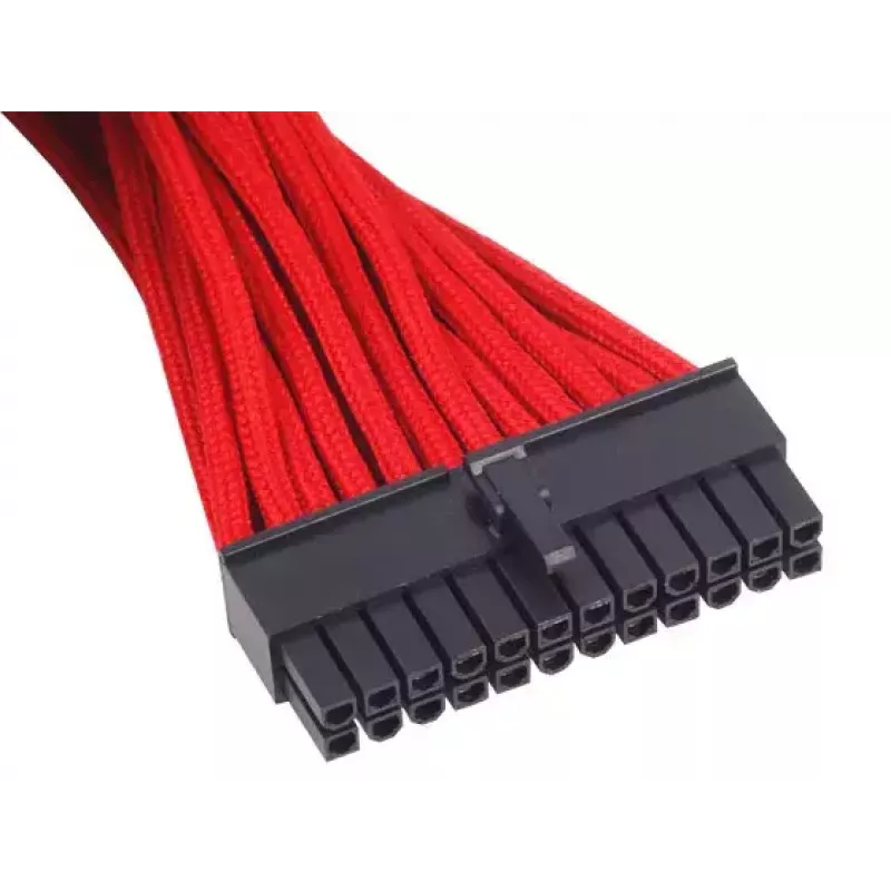 Prailginimo kabelis ATX 24 kontaktų SilverStone SST-PP07-MBR 0,3 m raudonas