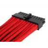 Prailginimo kabelis ATX 24 kontaktų SilverStone SST-PP07-MBR 0,3 m raudonas