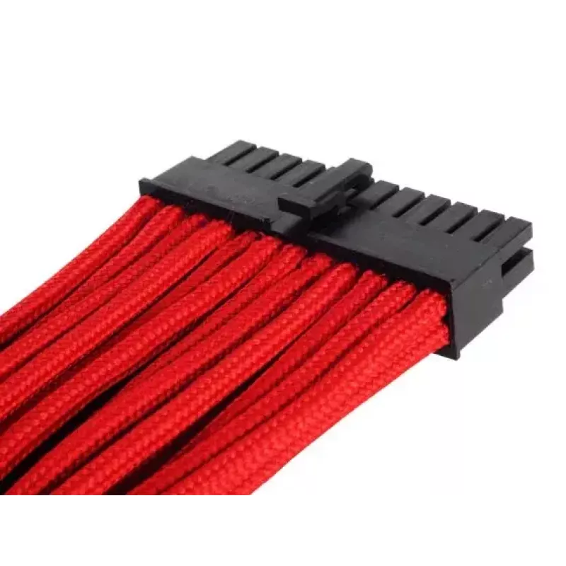 Prailginimo kabelis ATX 24 kontaktų SilverStone SST-PP07-MBR 0,3 m raudonas
