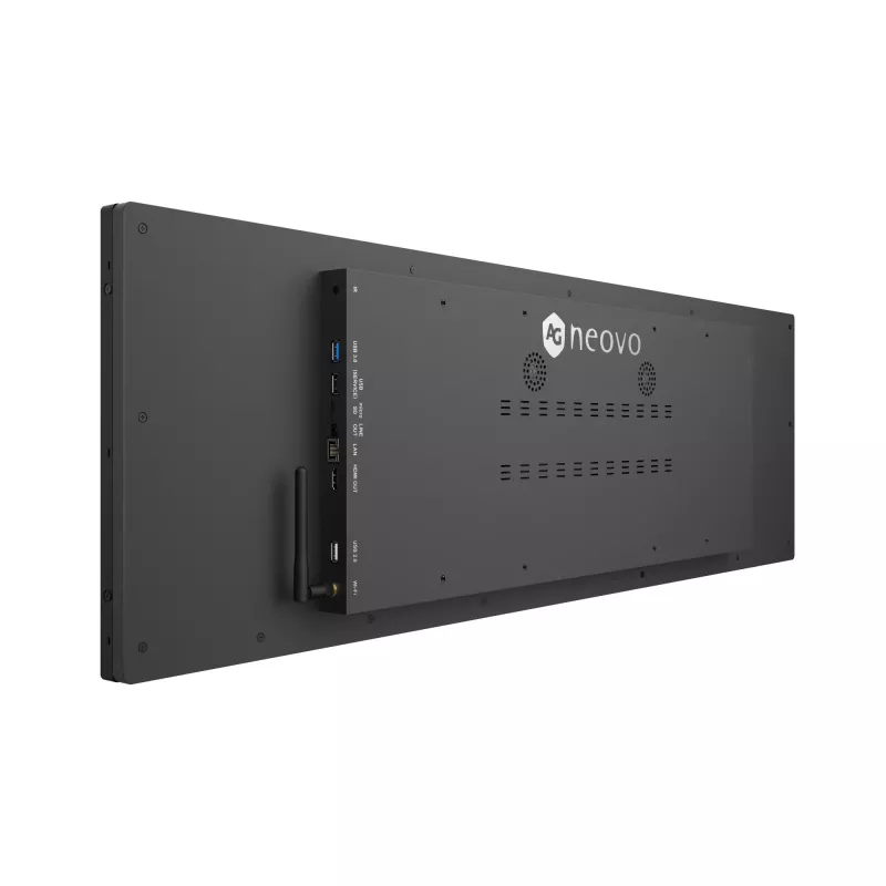 AG Neovo PB3701A reklaminis ekranas Panorama 94 cm (37 col.) LED Wi-Fi 700 cd/m² Juodas su Android 11 procesoriumi 24/7