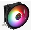Oro aušintuvas AEROCOOL Rave 3 FRGB 120 mm juoda balta — 4 šilumos vamzdeliai, ARGB, hidraulinis guolis, 1800 RPM
