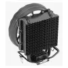 Oro aušintuvas AEROCOOL Rave 3 FRGB 120 mm juoda balta — 4 šilumos vamzdeliai, ARGB, hidraulinis guolis, 1800 RPM
