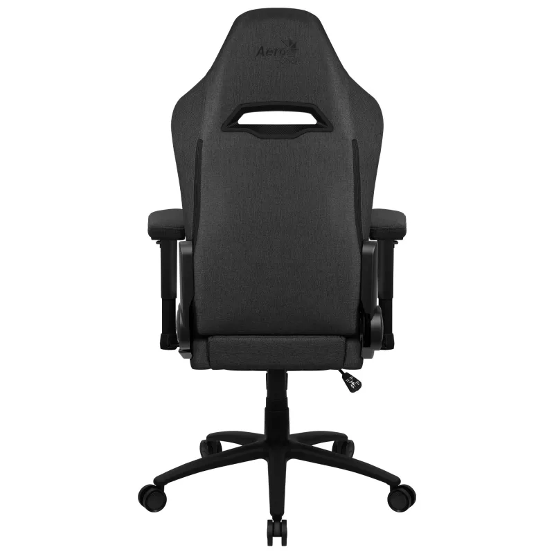 Aerocool ROYALASHBK Premium ergonominė žaidimų kėdė su kojų atrama, AeroWeave technologija, juoda