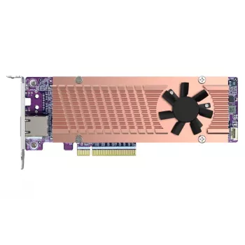 QNAP QM2-2P410G1T – PCIe adapterio kortelė su 10GbE RJ-45 prievadu