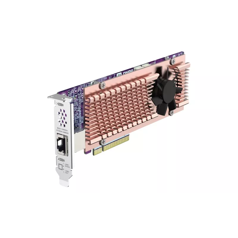 QNAP QM2-2P410G1T – PCIe adapterio kortelė su 10GbE RJ-45 prievadu