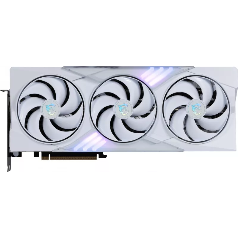 Vaizdo plokštė MSI GeForce RTX 5080 16 GB GDDR7, PCIe 5.0, 256 bit, 3xDP 2.1a + HDMI 2.1b, 360 W, 3 ventiliatoriai, balta