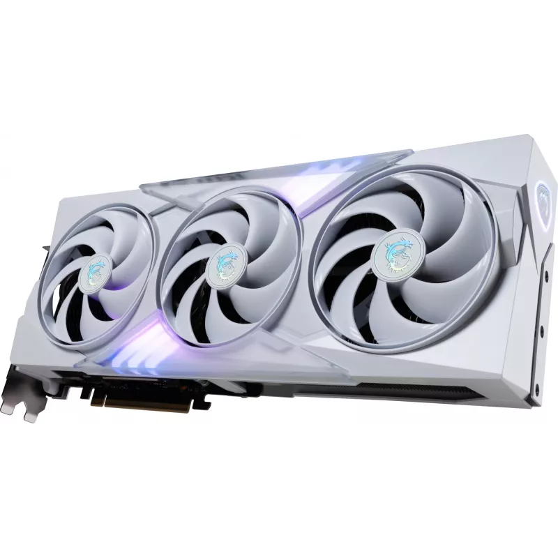 Vaizdo plokštė MSI GeForce RTX 5080 16 GB GDDR7, PCIe 5.0, 256 bit, 3xDP 2.1a + HDMI 2.1b, 360 W, 3 ventiliatoriai, balta