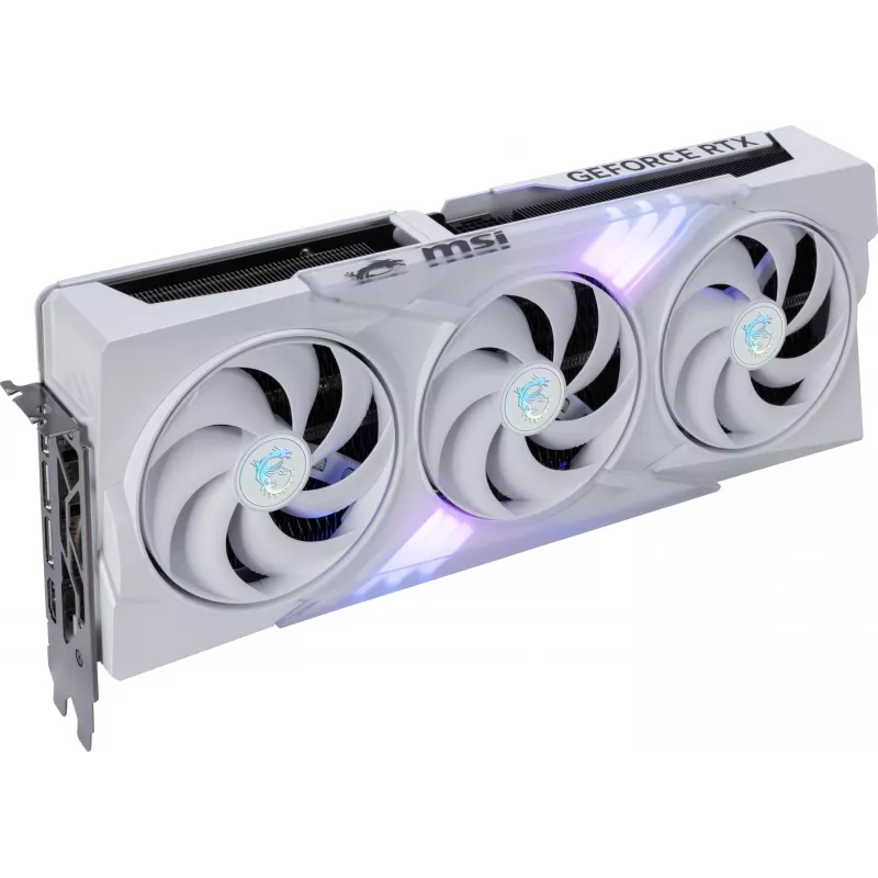 Vaizdo plokštė MSI GeForce RTX 5080 16 GB GDDR7, PCIe 5.0, 256 bit, 3xDP 2.1a + HDMI 2.1b, 360 W, 3 ventiliatoriai, balta
