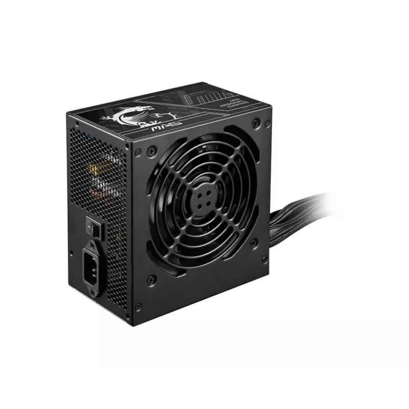 Maitinimo blokas MSI MAG A750BN PCIE5 II 750 W, 24 kontaktų ATX, nemodulinis, 80 PLUS Bronze, 120 mm ventiliatorius, Juodas