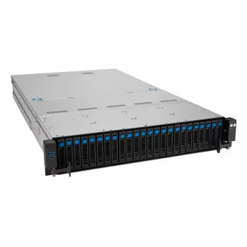 Stovo serveris ASUS RS520A-E12-RS24U lizdas SP5, AMD EPYC 9004, 1 procesorius, 24x DDR5 DIMM, 6,14 TB maks., 2U, 26x 2,5 colio lizdai, 1600 W maitinimo šaltinis