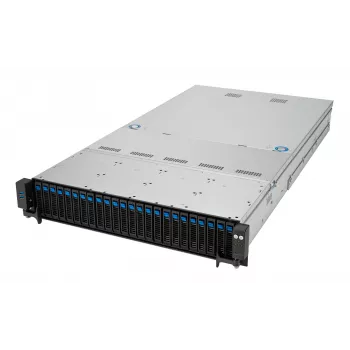 Stovo serveris ASUS RS520A-E12-RS24U lizdas SP5, AMD EPYC 9004, 1 procesorius, 24x DDR5 DIMM, 6,14 TB maks., 2U, 26x 2,5 colio lizdai, 1600 W maitinimo šaltinis