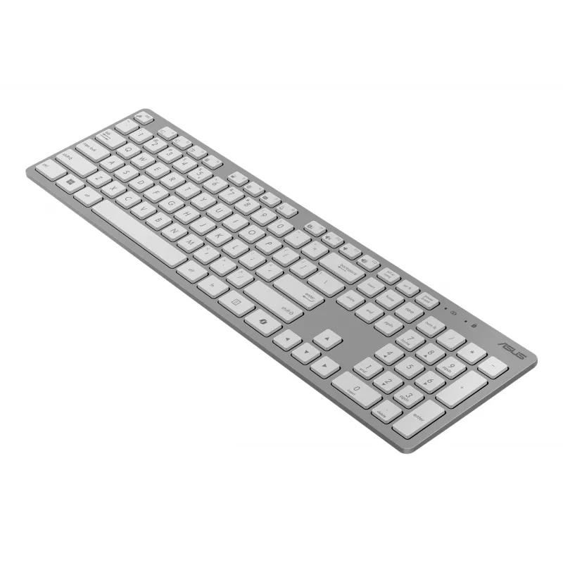 Belaidis klaviatūros ir pelės rinkinys ASUS W5000 rusiškas išdėstymas baltas