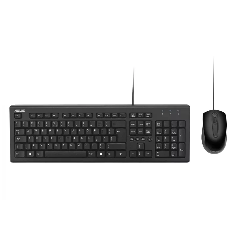 ASUS U2000 klaviatūra su pele, universalus, USB, juodas