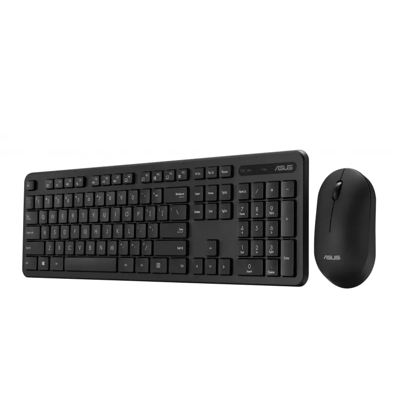 Belaidis klaviatūros ir pelės rinkinys ASUS CW100, RF 2,4 GHz, juodas