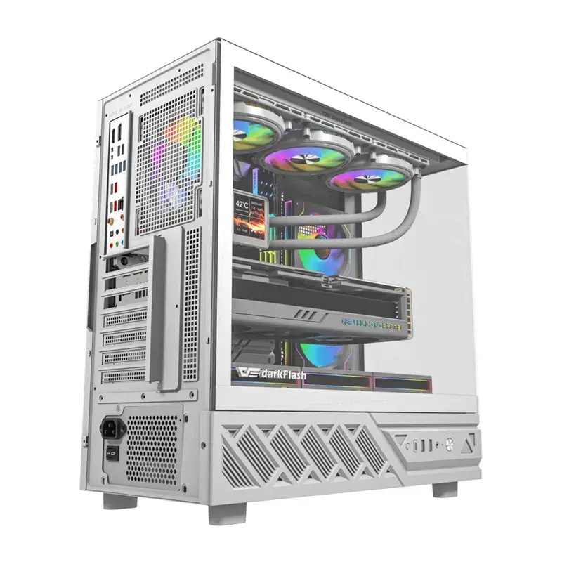 Kompiuterio korpusas DarkFlash DS950 (baltas) – vidutinio bokšo ATX dėžė