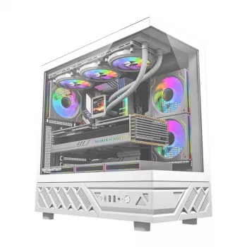 Kompiuterio korpusas DarkFlash DS950 (baltas) – vidutinio bokšo ATX dėžė