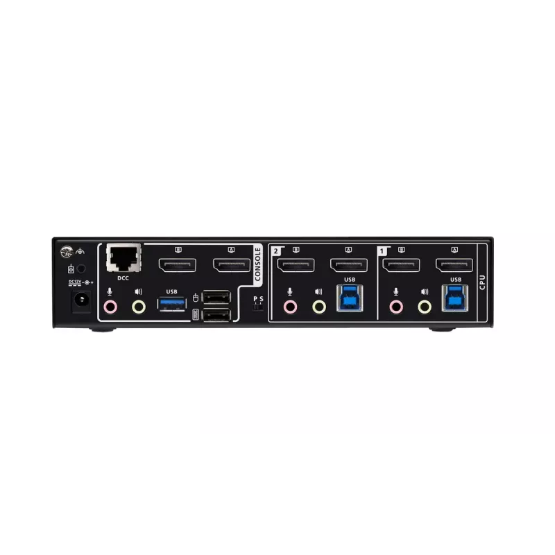 KVM jungiklis ATEN CS1942DPA 2 prievadų USB 3.0 dviejų ekranų DisplayPort 8K 60Hz