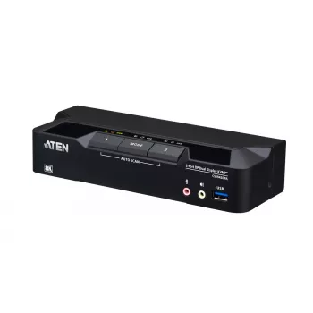 KVM jungiklis ATEN CS1942DPA 2 prievadų USB 3.0 dviejų ekranų DisplayPort 8K 60Hz