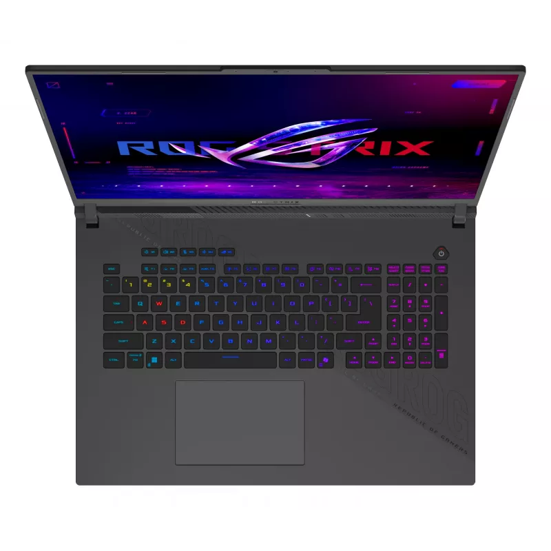 ASUS ROG Strix G18 G814PP-S8014W nešiojamas kompiuteris AMD Ryzen™ 9 8940HX 45,7 cm (18 colių) WUXGA 32 GB DDR5-SDRAM 1 TB SSD NVIDIA GeForce RTX 5070 Wi-Fi 6E (802.11ax) Windows 11 Home juoda, pilka
