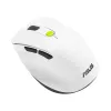 Pelė ASUS MD105 /VT-GN – dešiniarankė, RF belaidė + Bluetooth, 2400 DPI, slinkimo ratukas, maitinama baterijomis, balta/žalia