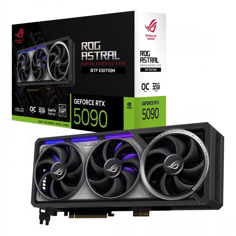 ASUS ROG Astral GeForce RTX 5090 32 GB GDDR7 BTF Gaming vaizdo plokštė