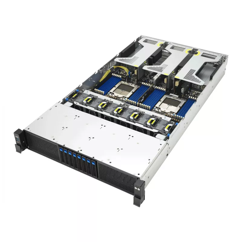 ASUS RS720A-E13-RS8U stovo serveris (2U) juodas, sidabrinis