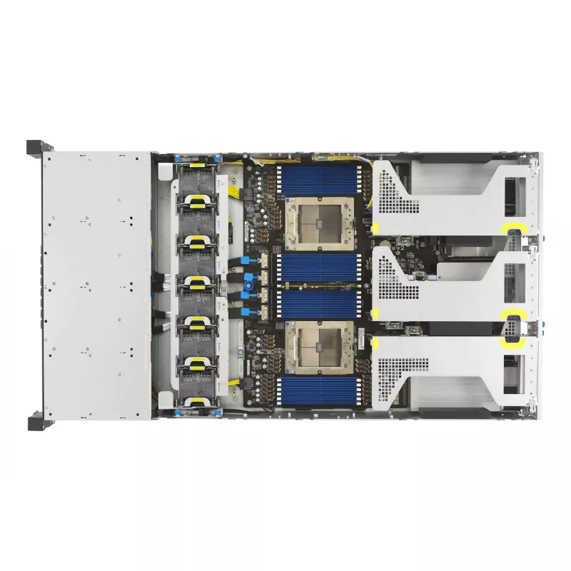 ASUS RS720A-E13-RS8U stovo serveris (2U) juodas, sidabrinis