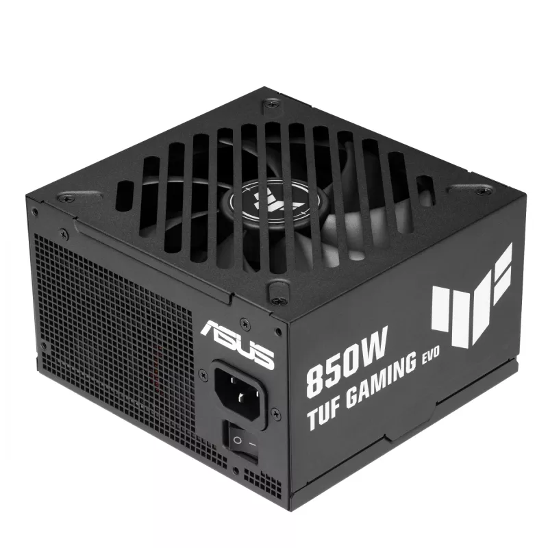 Maitinimo blokas ASUS TUF-GAMING-850G-EVO 850W ATX 80 PLUS Gold 20+4 kontaktų, 1 ventiliatorius, juodas