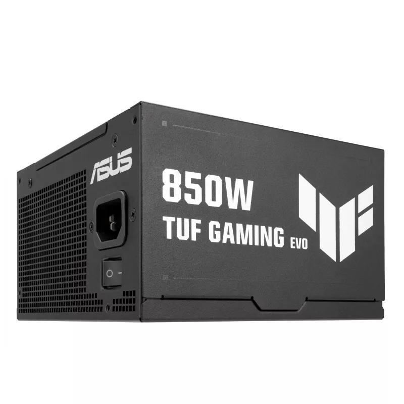 Maitinimo blokas ASUS TUF-GAMING-850G-EVO 850W ATX 80 PLUS Gold 20+4 kontaktų, 1 ventiliatorius, juodas