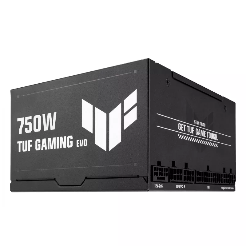 Maitinimo blokas ASUS TUF Gaming 750G EVO – 750 W, ATX, 80 PLUS Gold, 20+4 kontaktų, juodas